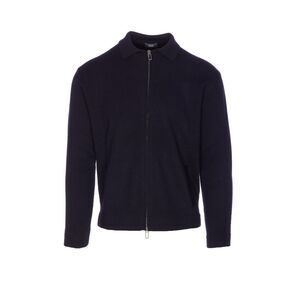 Hosio Men Long Sleeves Zipped Polo